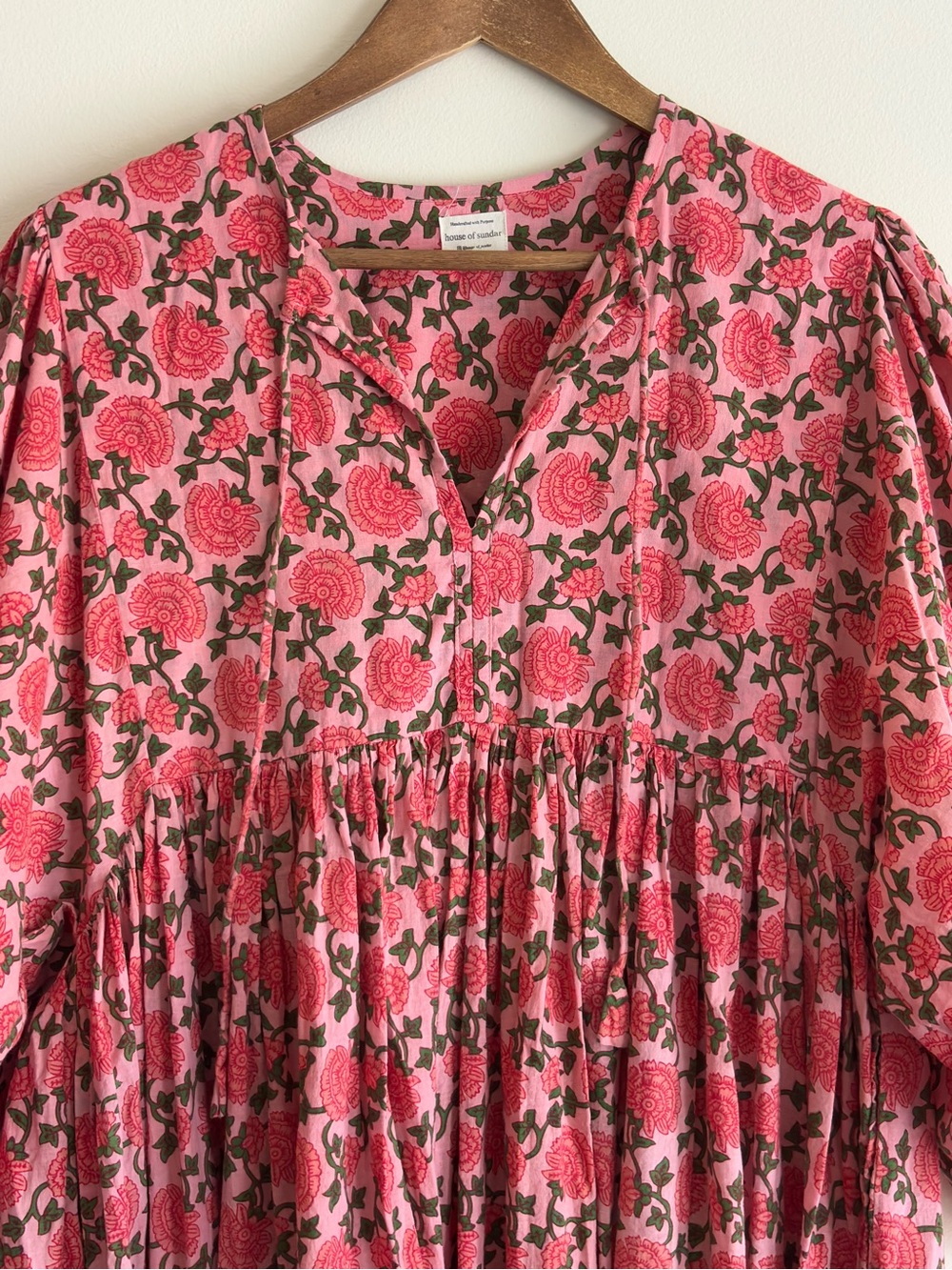 House of Sundar Maya Mini Dress Saffron Sun Medium - Picture 3 of 7